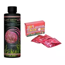 Plant Grow Lite 250ml + 36 Pastilhas Co2 Aquario Plantado