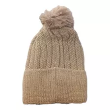 Gorro De Lana Liso Mujer