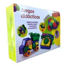 Juego Puzzle Encastre Avion Didactico New Plast Shp Tunishop