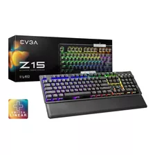 Teclado Mecánico Gamer Evga Z15 Rgb, Español Linear Switch Color Del Teclado Negro