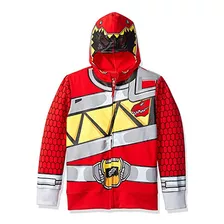 Traje Com Capuz Power Rangers Red Ranger Dino Charge Boys