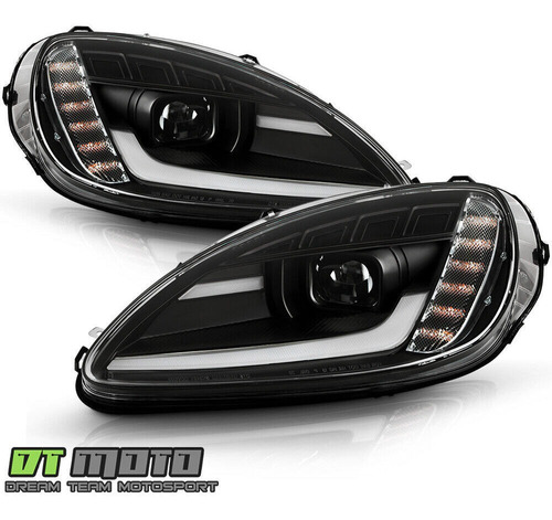 Par Faros Negro Led Chevrolet Corvette Zr1 2010 6.2l Foto 3