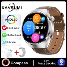 Relógio Inteligente Gps Blood Glucose Ai Voice Bluetooth Cal