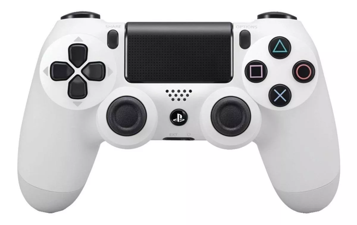 Controle Joystick Sem Fio Sony Playstation Dualshock 4 Glacier White