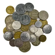 Punhado Com 100 Moedas Brasileiras - Sem Repetição