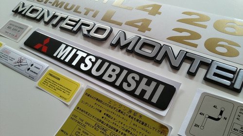 Mitsubishi Montero Std Calcomanias Y Emblemas Foto 4