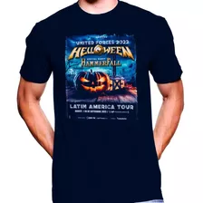 Camiseta Premium Rock Estampada Helloween Concierto Bogotá