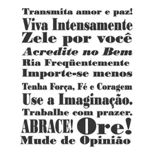 Frase Transmita Amor... Adesivo Decorativo Escada Ou Parede 