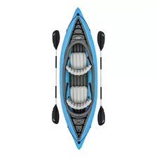 Kayak Inflable Champion 2p Con Remos Bestway Color Azul