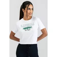 Camiseta Cropped Malha Impulse Branco Labellamafia 30308