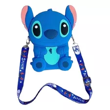 Bolso Stich 3d Silicona Monedero Juvenil Manos Libres Cartoo