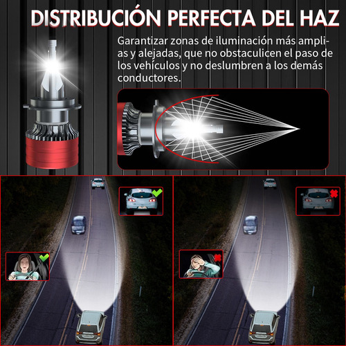 Kit Focos Led Bombilla H7 Luz De Cruce Para Renault 14000lm Foto 7