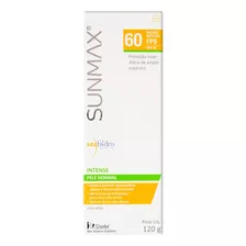 Protetor Solar Sunmax Fps 60 Intense 1 Unidade De 120 G