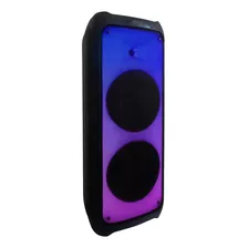 Caixa Som Amplificada Bluetooth Karaokê Luz Led Beatbox 1800