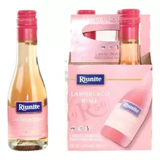 Vino Rosado Riunite Lambrusco 4 Pzas De 187 Ml C/u D21