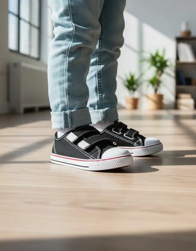 Tênis Infantil Unissex Bebê Calce Fácil Casual Star Escolar