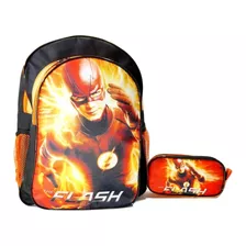 Mochila The Flash Costas + Estojo De Lapis