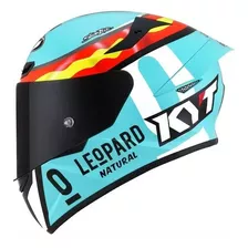 Capacete Moto Kyt Tt Course Ratthapark Play Verde Rosa Azul