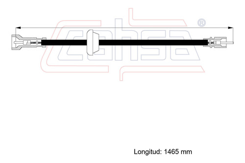 Cable Velocmetro Para Renault R18 Fuego 1.6l 1986 Foto 2