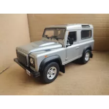 Land Rover Defender 90 1/24 Welly Placa Br N Jeep Wrangler 