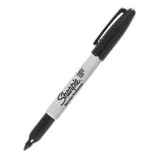 Marcador Permanente Sharpie Ponta Fina Preto Com 12un