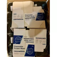 Cubrebocas Negro Tricapa Caja 1000 Piezas Con Cajas