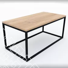 Mesa Ratona En Hierro Y Madera - Opción Grande