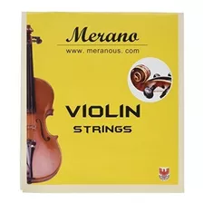 Juego De Cuerdas De Violín Merano 4/4 - 3/4 (g-d-a-e) +