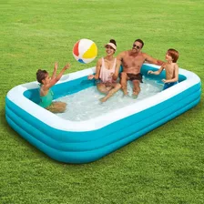 Piscina Inflable Familiar 3 Anillos 3.05x1.83x56cm Play Day 