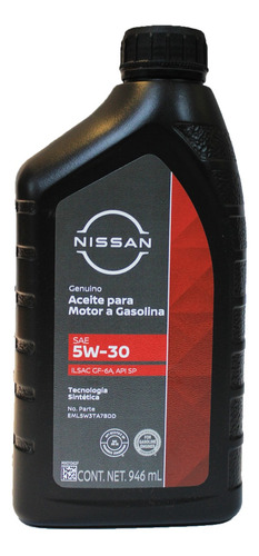 Kit 4l Aceite Y Filtro Sintetico Nissan 5w30 D21 Dc 2001 Foto 2