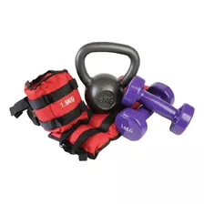 Kit Ejercicio Entrenamiento Mancuernas 3 Kg Tobi Pesa Rusa