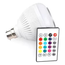 Lâmpada Caixa De Som Bluetooth Luz Led Rgb Controle Remoto