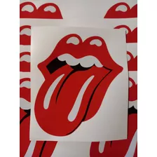 Calco Sticker Pegotín Lengua Rolling Stones