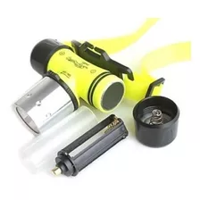 Linterna Led Sumergible Mineria Camping Buceo Ciclismo