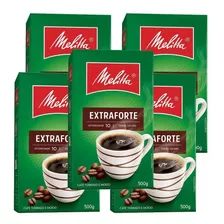 Café Em Pó Extra Forte Melitta 500g Kit 5