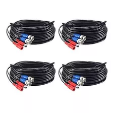 Zosi 4 Pack 100ft 30m Hd Cable De Video Cctv Cable De Alimen