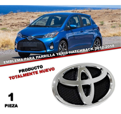 Emblema Parrilla Toyota Yaris Hatchback 2012-2018 Original Foto 2
