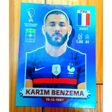 Lamina Jugador Karim Benzema Álbum Mundial Qatar 2022 Panini