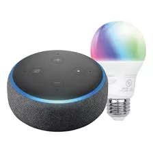 Alexa Echo Dot Corneta Parlante + Bombillo Multicolor