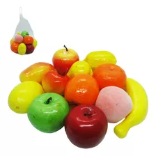 12 Frutas Artificiais Realistas Decorativas De Isopor Média