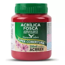 Tinta Acrílica Fosca Artesanato Acrilex 250ml Ótima Cobertur Cor Púrpura