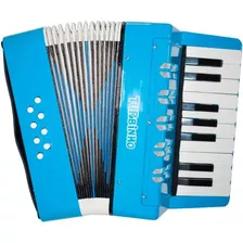 Acordeon Sanfona Turbinho 8 Baixos 17 Teclas - Azul Claro