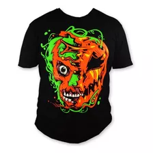 Playera Halloween Premium Mascara Lucha Libre Luchador