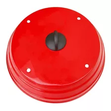 Tampa Abafador De Pizza 40cm Em Alúminio Grande Vermelho