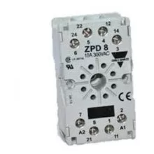 Base 8 Pines Riel Din Relé Temporizador Carlo Gavazzi Zpd8a