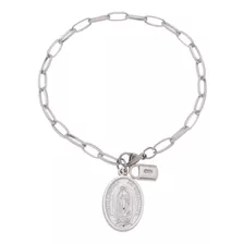 Pulseira Cadeia Consagração Nossa Senhora Do Guadalupe Inox