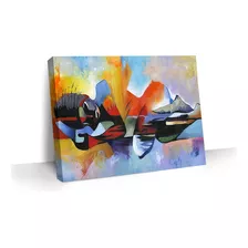 Quadro Decorativo Para Sala Quarto De Casal Mulher Abstrata