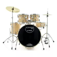 Bateria X-pro Stg Stage Series Bat718 Completa Natural Wood