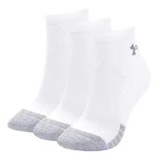 Medias Under Armour Heatgear Qtr Pack X3 Blanco