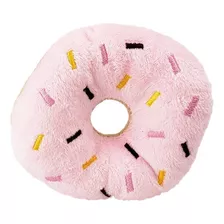 Brinquedo Donuts De Pelúcia Cor Rosa